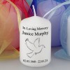 10 x small Memorial Candles with a Dove