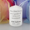 10 x small memorial candles with verse ''symbol of Life''