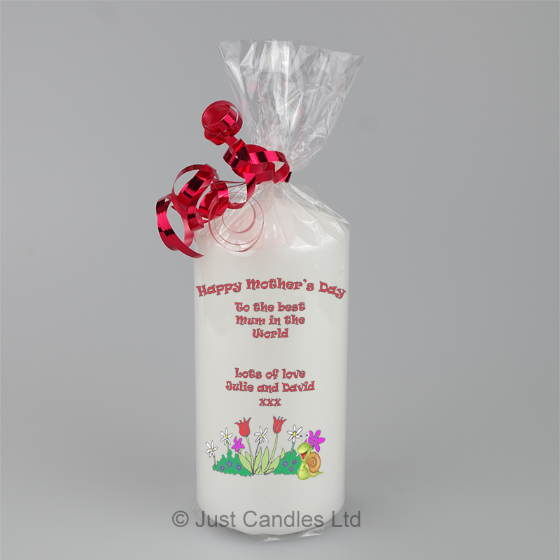 happy mothers day candle