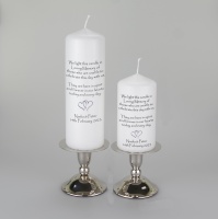 Wedding Absence candle for those unable to celebrate this day with us with entwined hearts