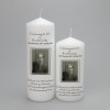 Personalised Celebration of life photo candle, in two sizes