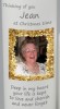 A personalised Christmas Picture candle with a tinsel border