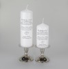 Wedding Absence candle for those unable to celebrate this day with us with entwined hearts