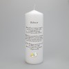Personalised Memorial Remembrance Candle - Flying Angel