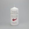 Wedding Absence candle with Butterflies