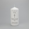 Wedding Absence candle with Simple Cross