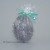 Egg shaped glittery graphite candle