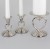 Unity Candle Holders with a single heart stem  set of 3