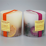 Stoneglow Scented Pillar Candles