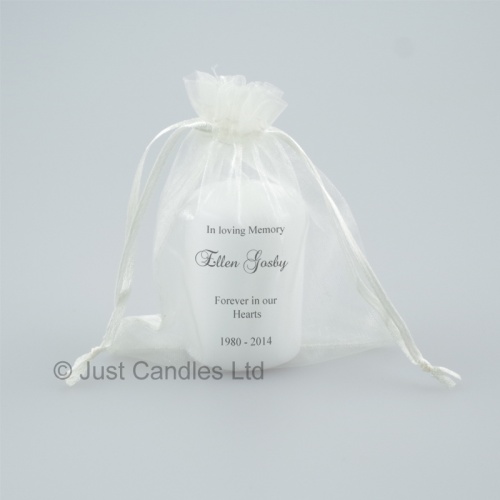 Small memorial candle 'Forever in our Hearts'
