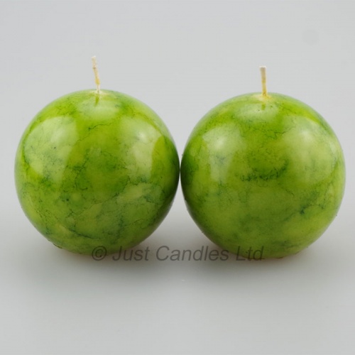 Ball Candles Lime Green