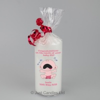 Personalised comical new baby boy/girl crying