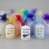 10 x Small Memorial Candles with butterflies
