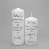 Wedding Absence candle Father/Mother of the bride/Groom
