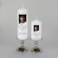 Wedding Absence candle with Picture ''although we cannot see you''