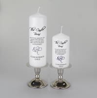 Wedding Absence candle with Infinity heart ''this candle burns''